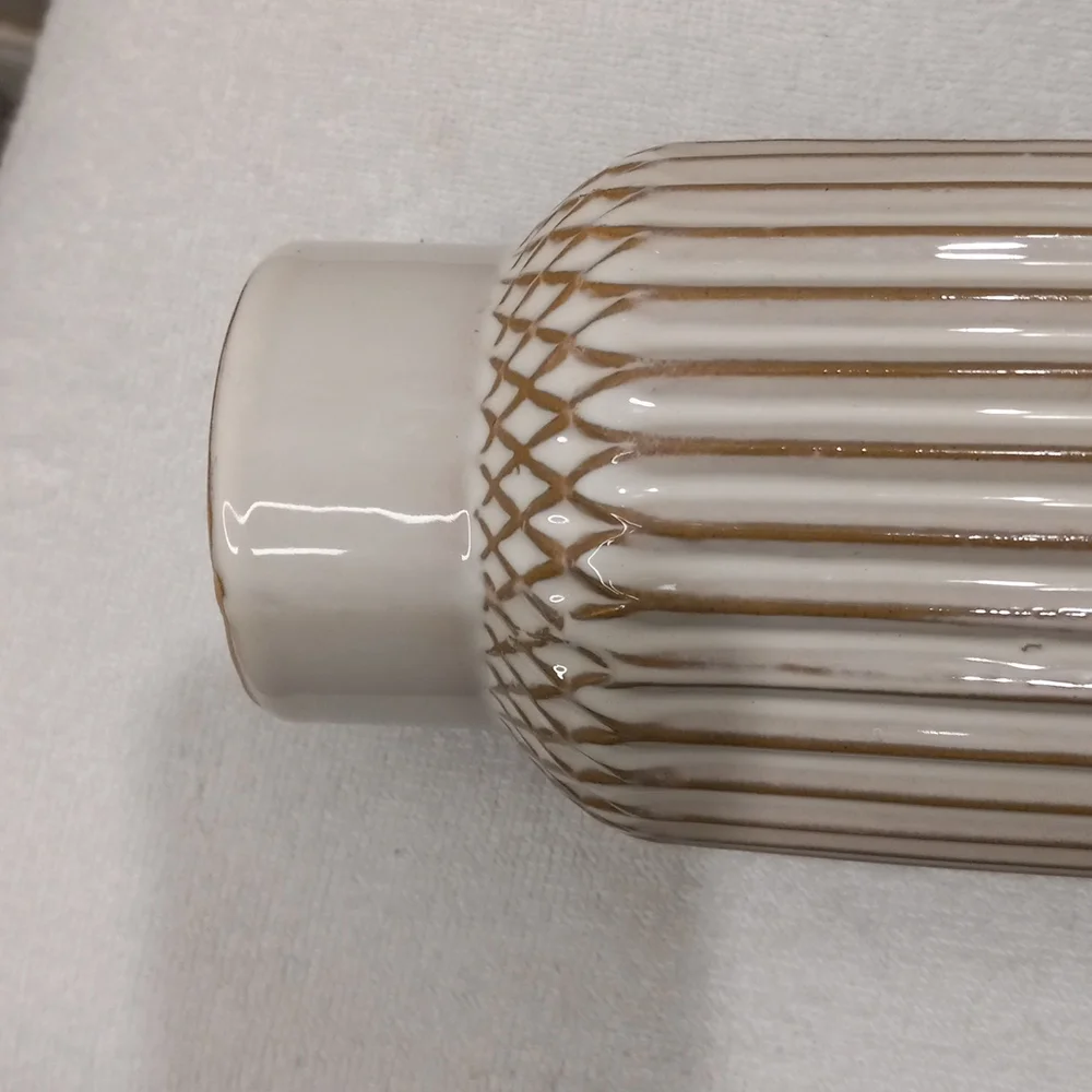 Cream Textured Vase 8